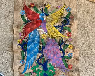 Gorgeous painting on Homemade paper