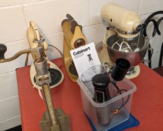 Commercial Can Opener - Blenders - Kitchen Aid Mixer with attachments