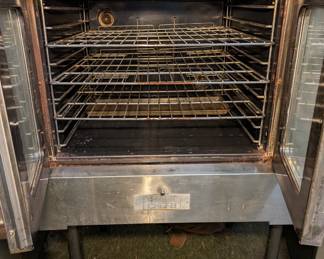Franklin Chef Commercial Convection Oven - Runs on natural gas and has a light/fan running off 110 volts.