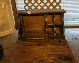 Antique Secretary Desk-Cubby Cabinet