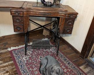 Whites Sewing Machine - Super Cute Puppy (sorry not for sale) - Rug