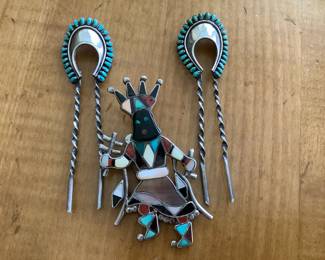 Wow, A Zuni Lolo and Sterling Europeans with turquoise and Coral