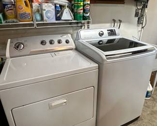 Whirlpool dryer and Samsung washer. 