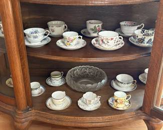 Dozens of teacups. 