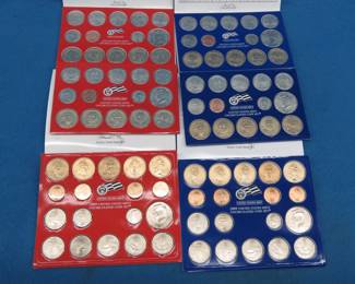Lot 296. 2007, 2008, and 2009 P and D US Mint Uncirculated Coin Sets