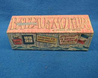 Lot 256. Reproduction candle-powered tin boat