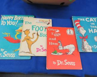 Lot 281. Several old books including four Dr. Suess and old Boy Scout books