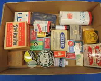 Lot 139. Vintage medicine cabinet essentials