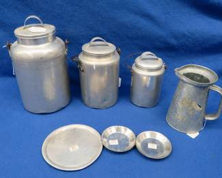 Lot 83. Aluminum canisters and more