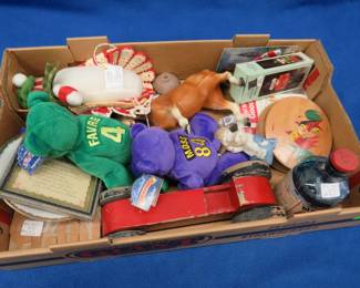 Lot 73. Moss and Farve Beanie Babies and more