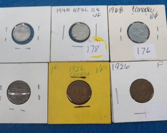 Lot 48. Canadian coins as described: