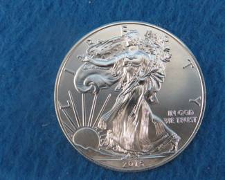 Lot 28. 2015 Silver Eagle with one oz. of .999 Fine Silver