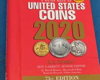 Lot 267. 2020 Official Red Book. Prices are not current, but the book is an excellent resource for mintage and general coin information
