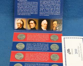 Lot 158. US Mint Presidential $1 Uncirculated Coin Set, eight coins total