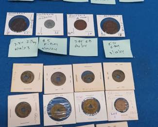 Lot 122. Foreign coins with some recent eBay sold amounts listed as seen in the photos