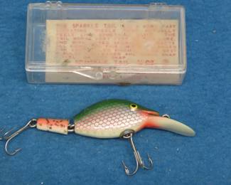 Lot 172. Vintage Hubbard Lures 3" 1/4 oz. Sparkle Tail with box and papers