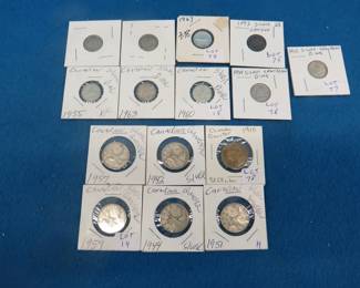 Lot 80. $2.35 face value Canadian silver coins