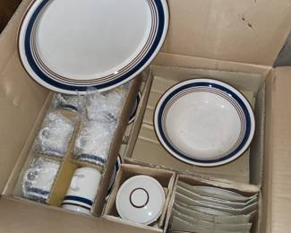 New in box stoneware dish set