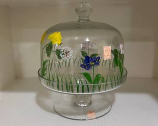 Hand-painted Glass dome 