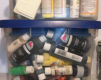 Lots of paint for crafting 
