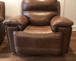 Secretariat Brown Leather Power Reclining  Chair from Gallery Furniture in 2020 
