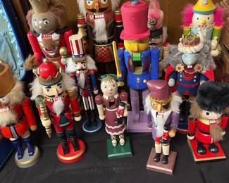 Nutcrackers and LOTS of holiday decorations!