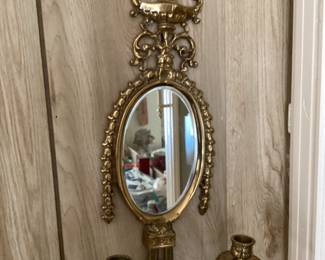 Vintage candlestick mirror 
