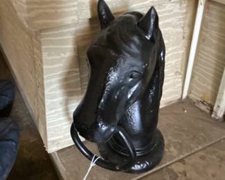 Hitching Post horse head 