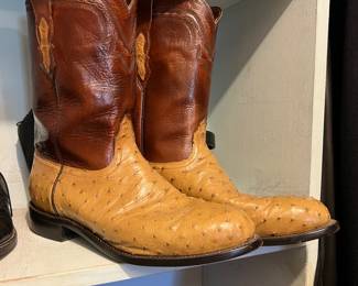 Lucchese ostrich boots 11EE