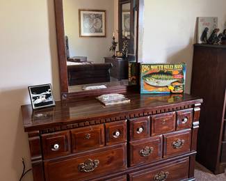 Dresser with mirror