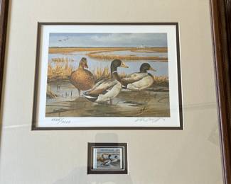 Duck print w/stamp