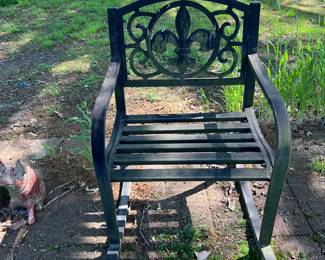 Metal rocking chair