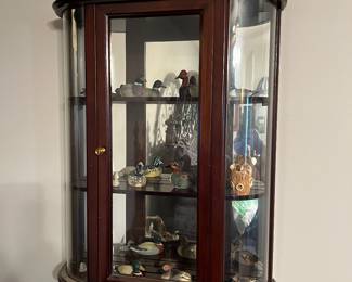 Hanging curio cabinet