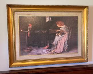 Framed print “Music Lesson”