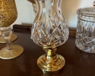 Waterford Crystal hurricane lamp