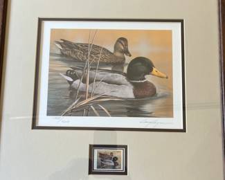 Duck print w/stamp