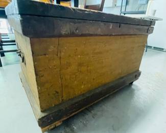 old railroad trunk, it has three great interior sliding compartments ...