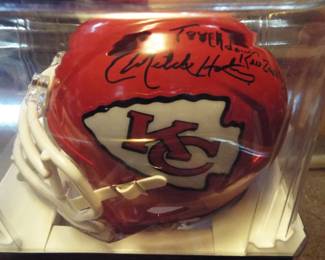 Mitch Holtus and Shawn Barber Signed Helmet