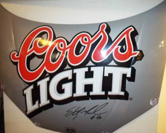 Signed Full Size Coors Light Hood NASCAR
