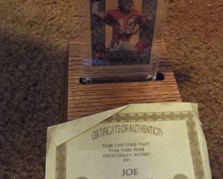 Joe Montana signed card