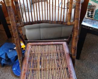 vintage folding chair wooden