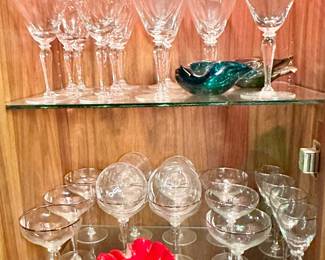 Platinum Rim Stemware