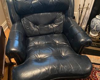 Leather Chair / Ottoman $ 180.00