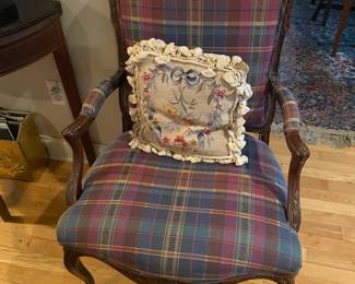 Upholstered Chair / Wood Trim $ 80.00