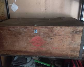 Old wood chest