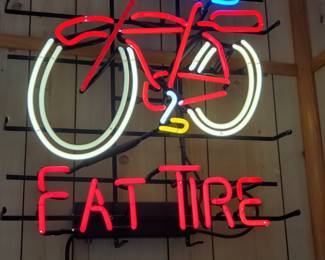 Neon Fat Tire sign