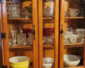 Pyrex and crystal glassware
