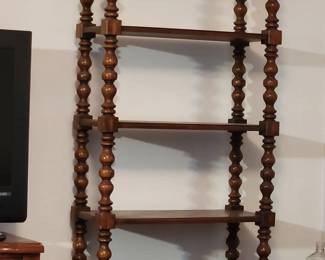 2 mid century shelves