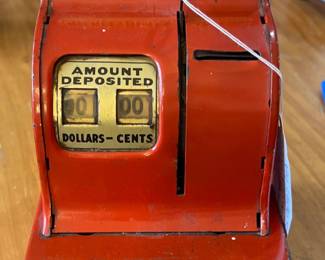 3 coin cash register bank. Works. Ohio Art Co