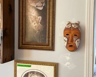 Thomas Kinkade, Ruane Mannine, Venezuelan hand painted pottery